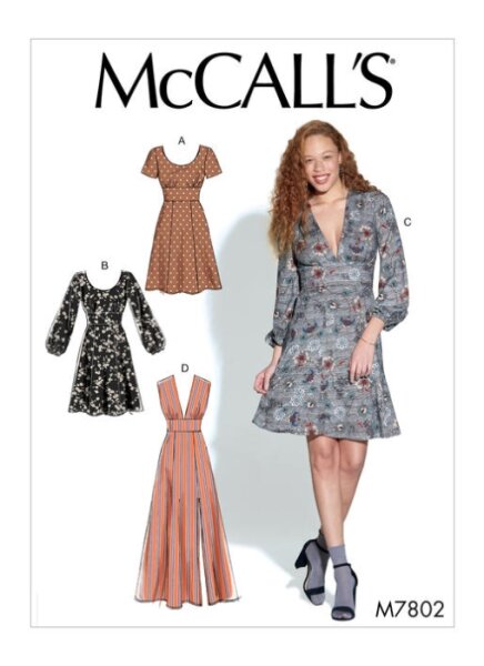 M7802 Damen Kleid, Schnittmuster von McCalls