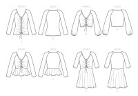 M7812 Damen Tops Kleid, McCalls