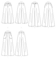V9361 Damen Hose, Schnittmuster von Vogue