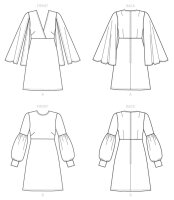 V9344 Damen Kleid, Schnittmuster von Vogue
