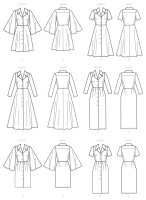 V9345 Damen Kleid, Schnittmuster von Vogue