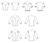 M7900 Damen Tops, Schnittmuster von McCalls