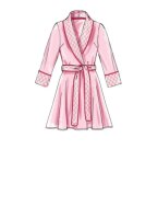 M7875 Damen Hose Gürtel Robe Jackett, McCalls