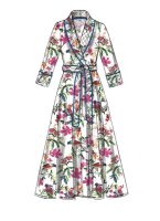 M7875 Damen Hose Gürtel Robe Jackett, McCalls
