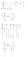 McCalls M7330 Damen Button-Up Einteiler und Overalls