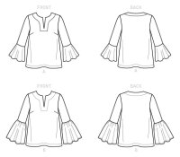 K4246 Damen Tops, KwikSew