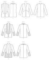 McCalls M7332 Damen Open Weste und Jacketts