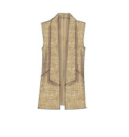 McCalls M7332 Damen Open Weste und Jacketts
