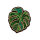Applikation Blatt Ficus grün groß