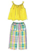 M5797 Mädchen Hose Shorts Kleid Top, McCalls