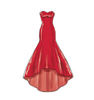 McCalls M7320 Damen Mermaid-Hem und High-Low Kleider
