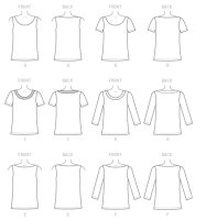 M7322 Damen Pullover Top, McCalls