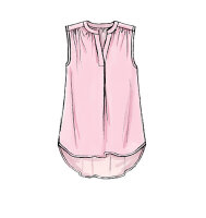 McCalls M7324 Damen Half Placket Tops und Tunika