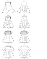 M6915 Mädchen Kreis Kleid, McCalls