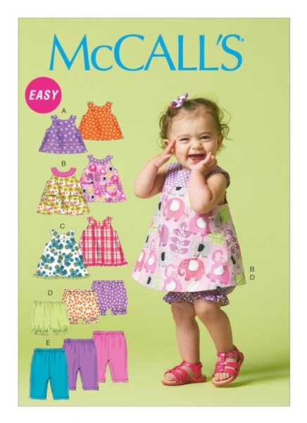 M6912 Kinder Top Hose Höschen Kleid, McCalls