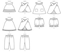 M6912 Kinder Top Hose Höschen Kleid, McCalls