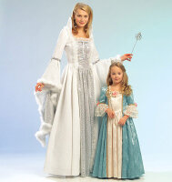 McCalls M5731 Damen / Kinder / Mädchen Prinzessin Kostüme