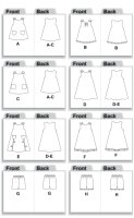 M5416 Shorts Kleid Baby Top, McCalls