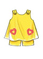 M5416 Shorts Kleid Baby Top, McCalls