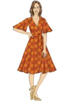 B6654 Damen Kinder Kleid Schärpe, Butterick