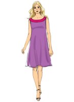 B6653 Damen Kleid, Butterick