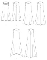 B6653 Damen Kleid, Butterick