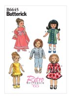 B6645 Kleidung Puppe, Butterick