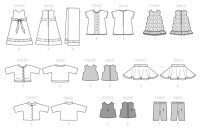 B6645 Kleidung Puppe, Butterick