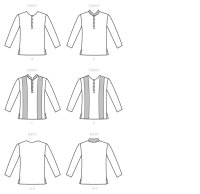 B6644 Herren Shirt, Butterick