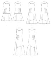 B6680 Damen Kleid, Butterick