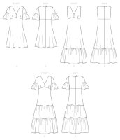 B6678 Damen Kleid, Butterick