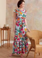 B6677 Damen Kleid Schärpe, Butterick