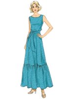 B6677 Damen Kleid Schärpe, Butterick