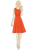B6676 Damen Kleid, Butterick