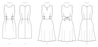 B6676 Damen Kleid, Butterick