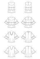 B6664 Damen Top, Butterick