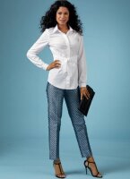 B6640 Damen Top Hose Kleid, Butterick