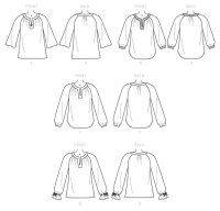 B6632 Damen Top, Butterick