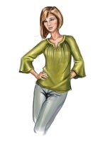 B6632 Damen Top, Butterick