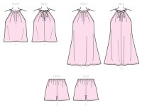 K0259 Mächen Kleid, Hose, Top, KwikSew