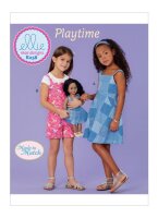 K0258 Mädchen Kleid, Latzhose, KwikSew