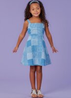 K0258 Mädchen Kleid, Latzhose, KwikSew