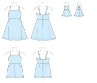 K0258 Mädchen Kleid, Latzhose, KwikSew