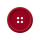 4-Loch-Knopf rot Kunststoff (Recycling)