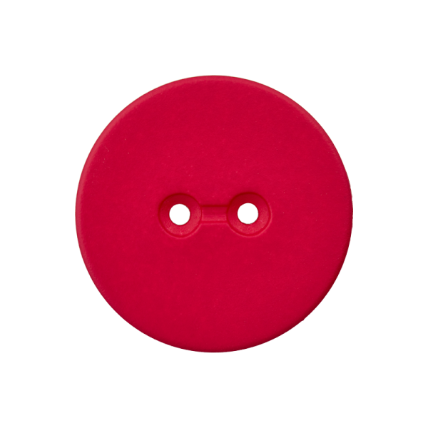 2-Loch-Knopf rot Kunststoff (Recycling)