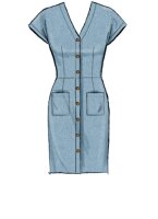 M7920 Damen Gürtel Kleid, McCalls