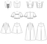 M7962 Damen Tops Hose Shorts, McCalls
