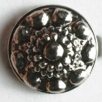 6 Stück, 11mm Knopf, altsilber, Dill , Made in Germany