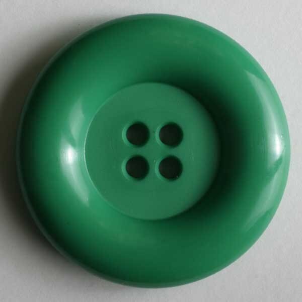 3 Stück, 28mm Knopf, grün, Dill , Made in Germany