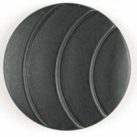 3 Stück, 15mm Knopf, schwarz, Dill , Made in Germany